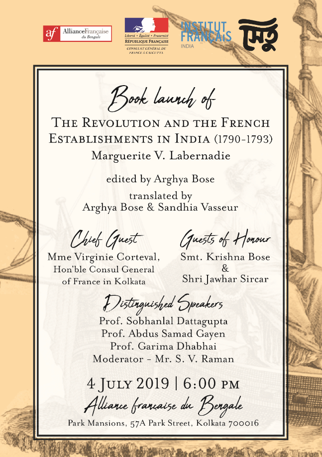 Book Launch  | THE REVOLUTION AND THE FRENCH ESTABLISHMENTS IN INDIA (1790-1793)